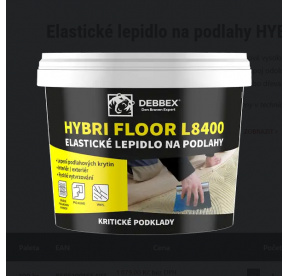 Elastické lepidlo na podlahy HYBRI FLOOR L8400 Den Braven 5 kg