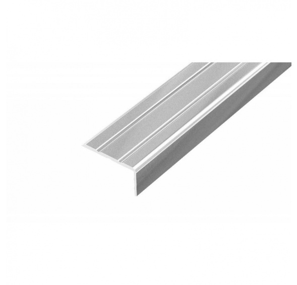 Schodová hrana 25 x 10 mm samolepící stříbro E01 délka 120cm